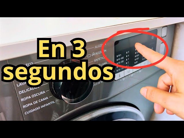 Cómo hacer un reinicio completo de la lavadora